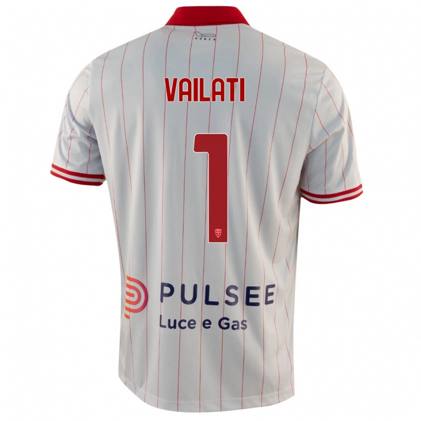 נשים Andrea Vailati #1 לבן אדום כחול הרחק ג'רזי 2025/26 חולצה קצרה