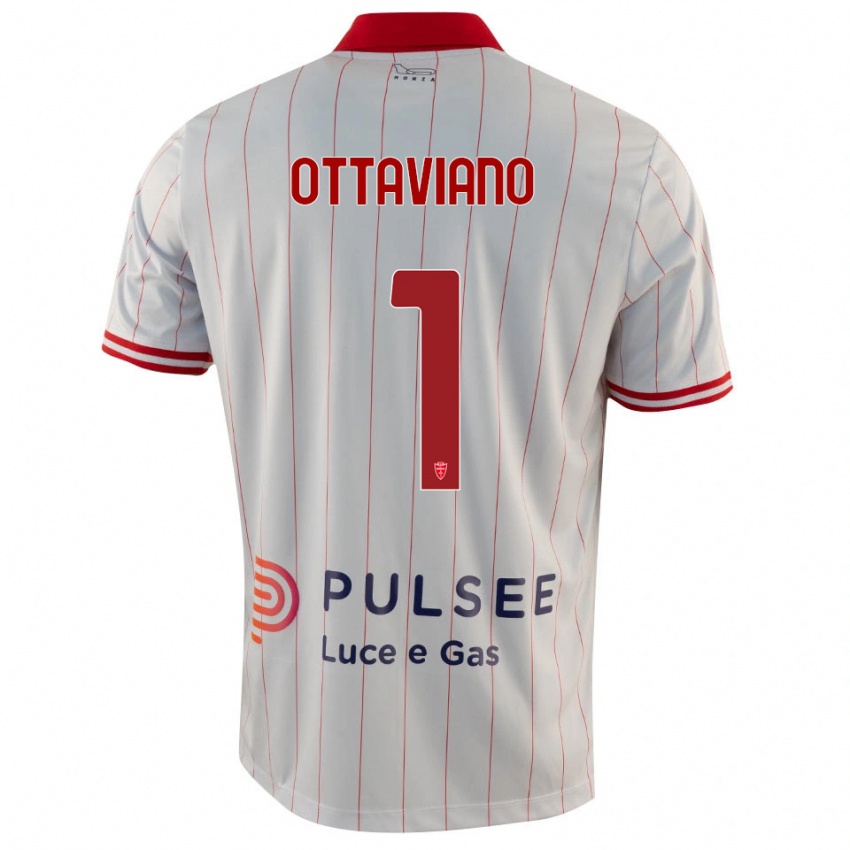 נשים Alessandro Ottaviano #1 לבן אדום כחול הרחק ג'רזי 2025/26 חולצה קצרה