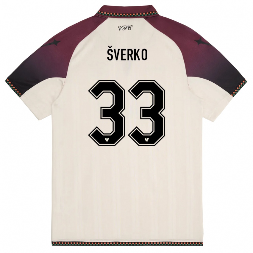 נשים מארין שוורקו #33 קרם בורדו הרחק ג'רזי 2025/26 חולצה קצרה