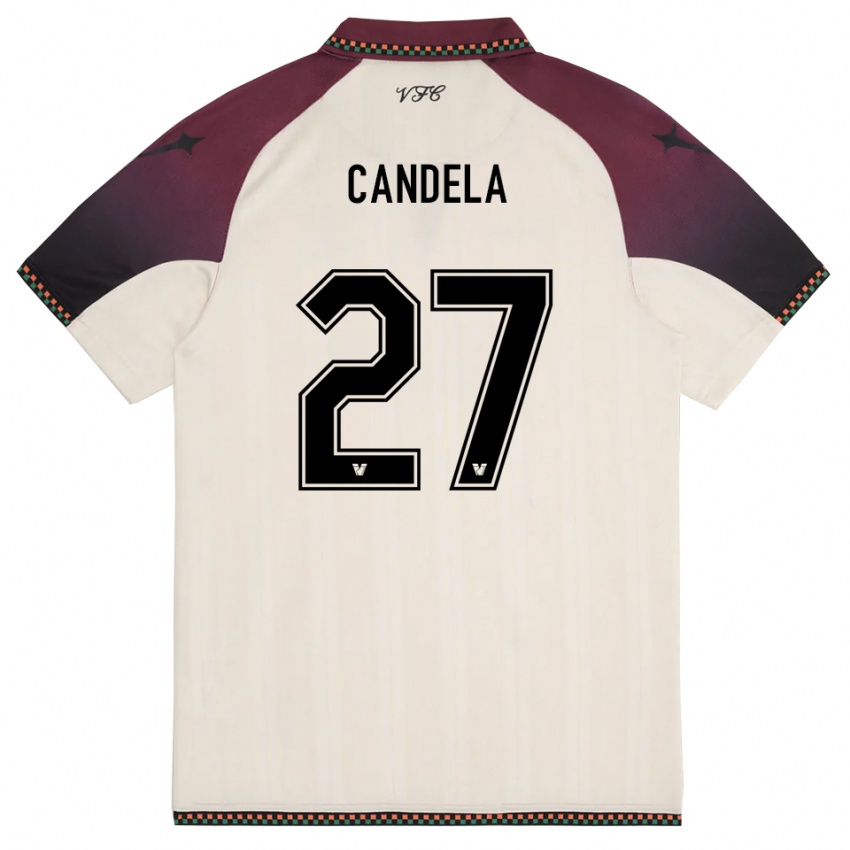 נשים אנטוניו קנדלה #27 קרם בורדו הרחק ג'רזי 2025/26 חולצה קצרה