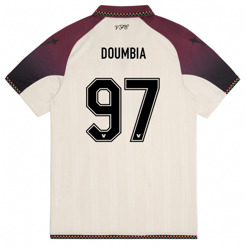 נשים איסה דומביה #97 קרם בורדו הרחק ג'רזי 2025/26 חולצה קצרה