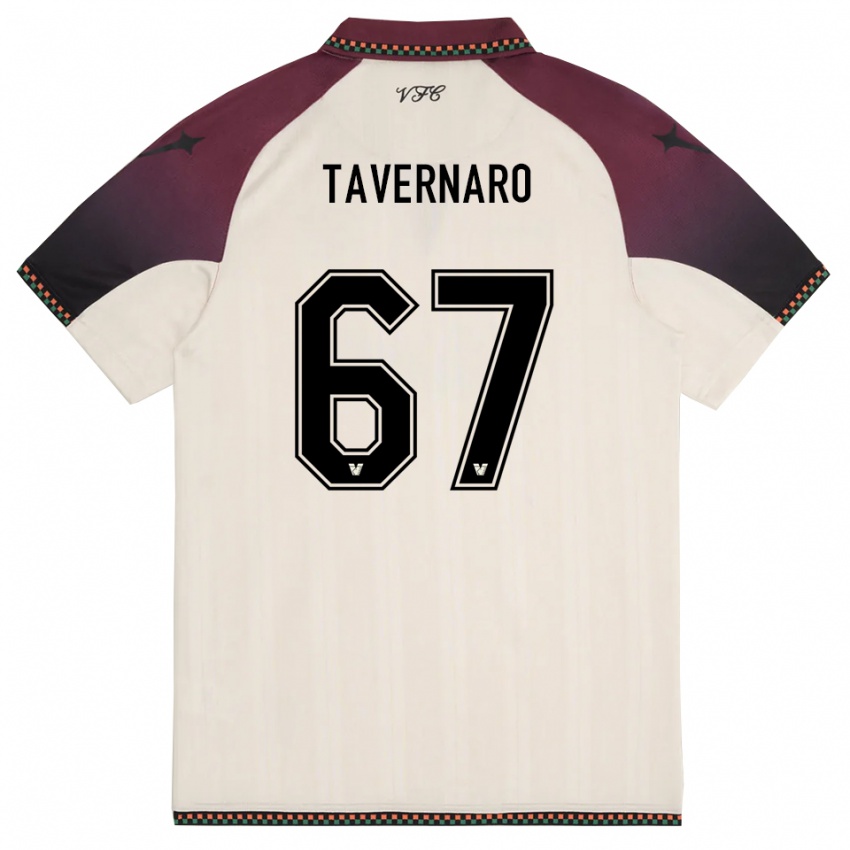 נשים פדריקו טברנרו #67 קרם בורדו הרחק ג'רזי 2025/26 חולצה קצרה