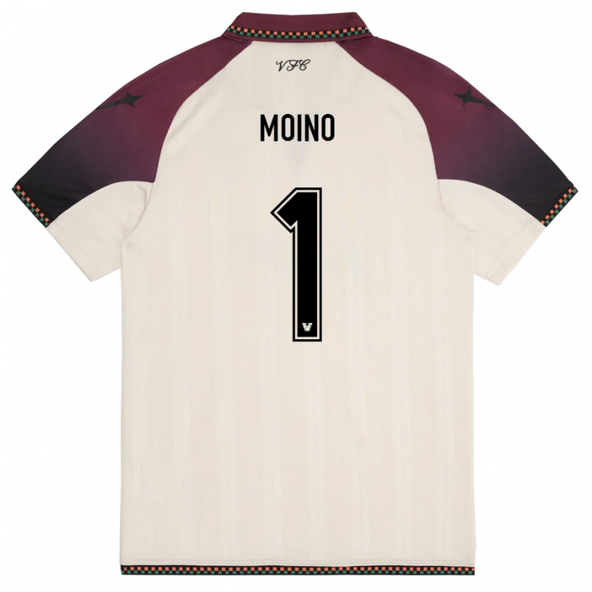 נשים תומס מוינו #1 קרם בורדו הרחק ג'רזי 2025/26 חולצה קצרה