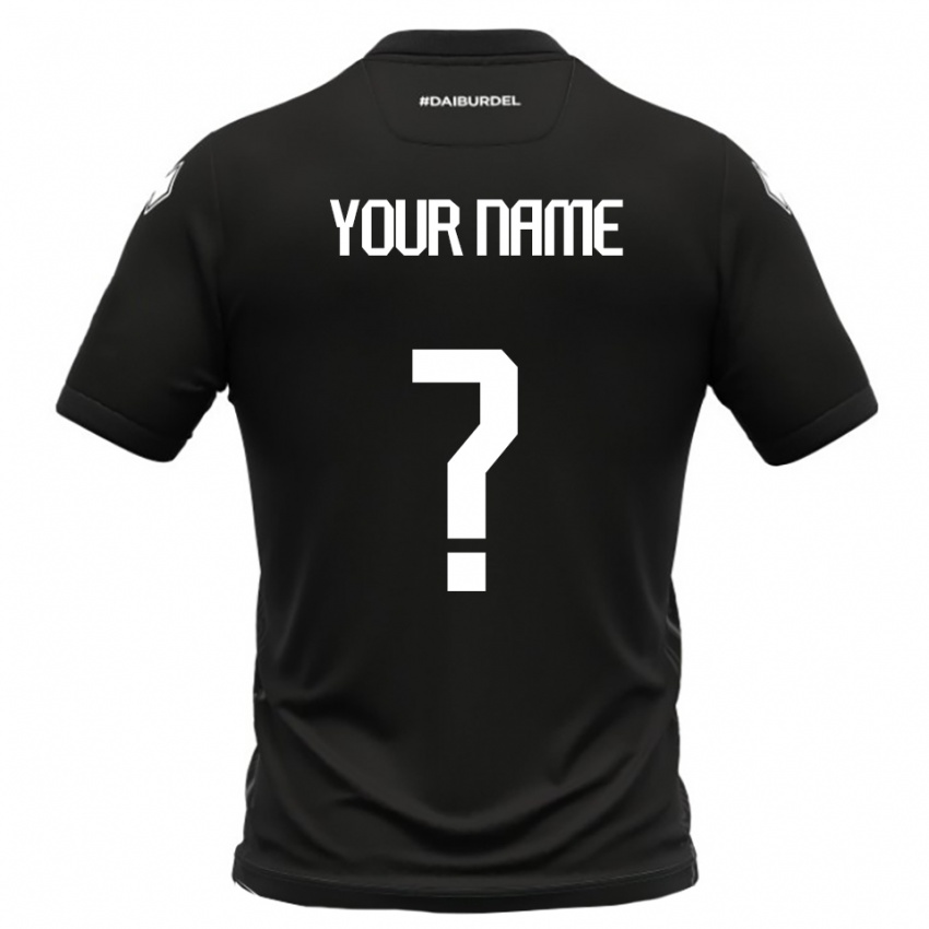 נשים השם שלך #0 שחור לבן הרחק ג'רזי 2025/26 חולצה קצרה