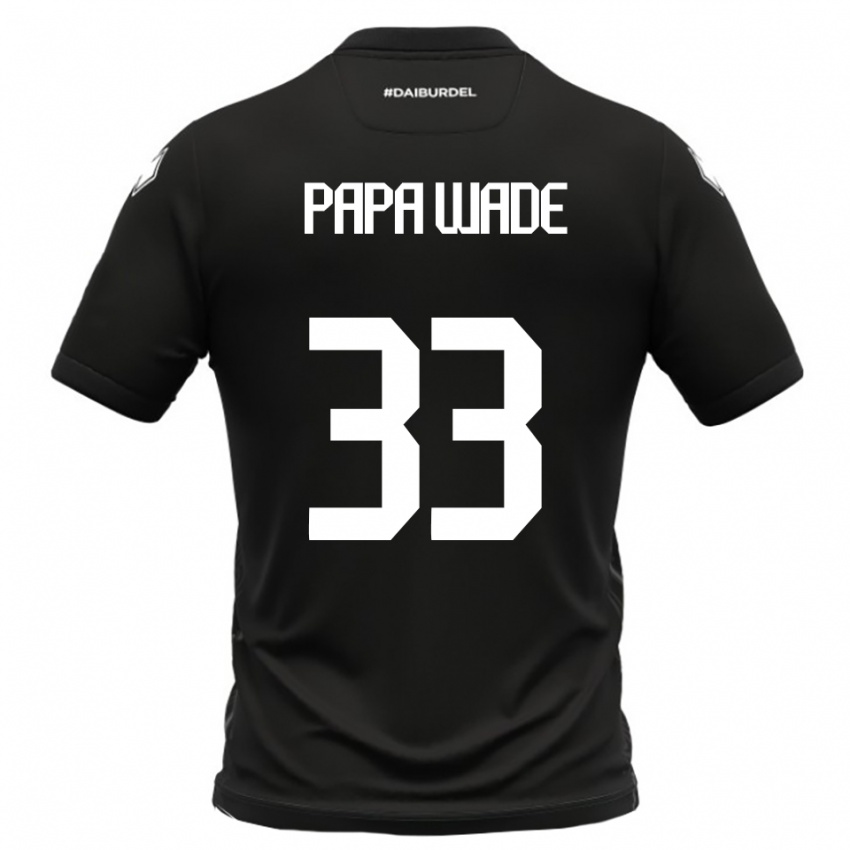 נשים איברהימה וייד פאפה #33 שחור לבן הרחק ג'רזי 2025/26 חולצה קצרה