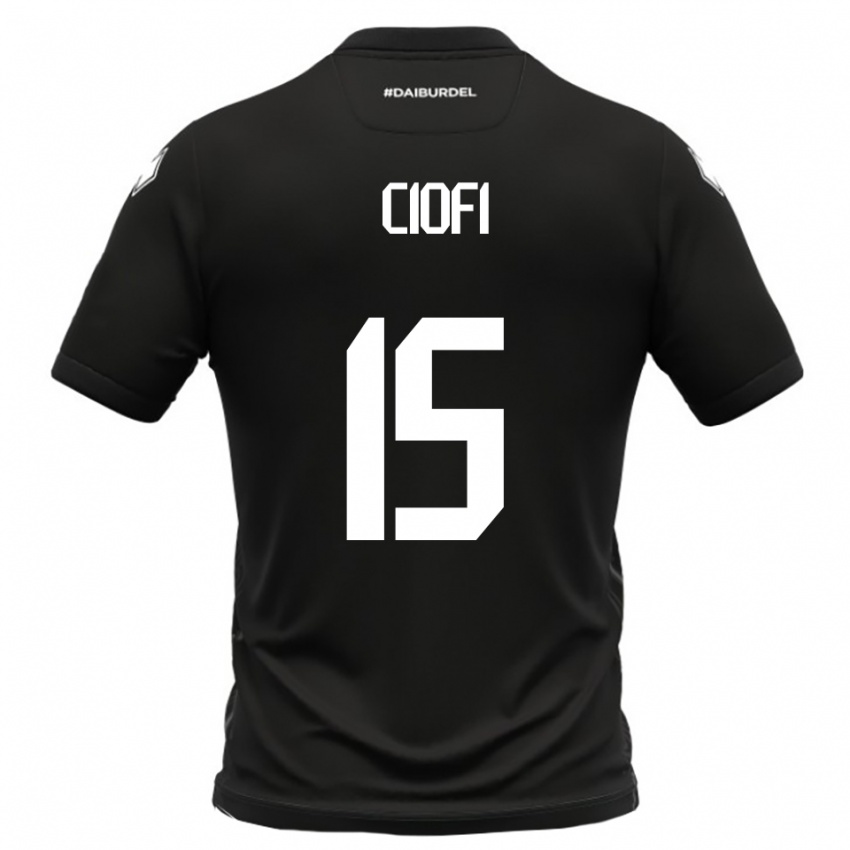 נשים אנדראה צ'יופי #15 שחור לבן הרחק ג'רזי 2025/26 חולצה קצרה