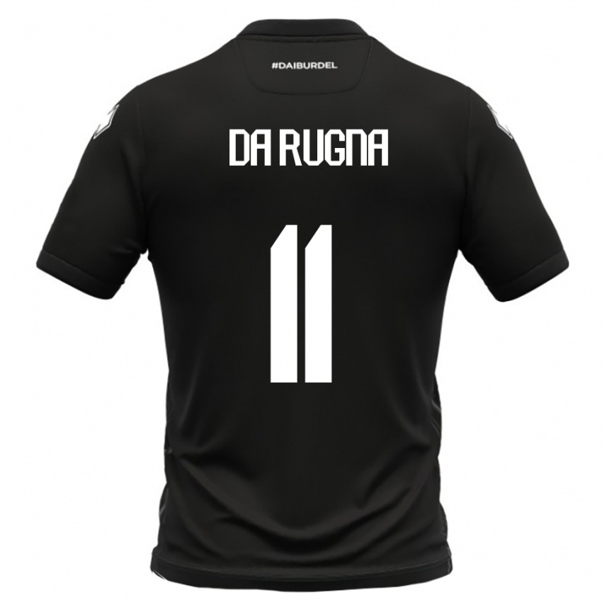 נשים מילו דה רוניה #11 שחור לבן הרחק ג'רזי 2025/26 חולצה קצרה