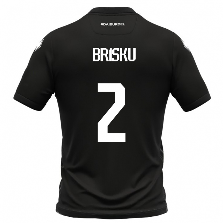 נשים Elia Brisku #2 שחור לבן הרחק ג'רזי 2025/26 חולצה קצרה