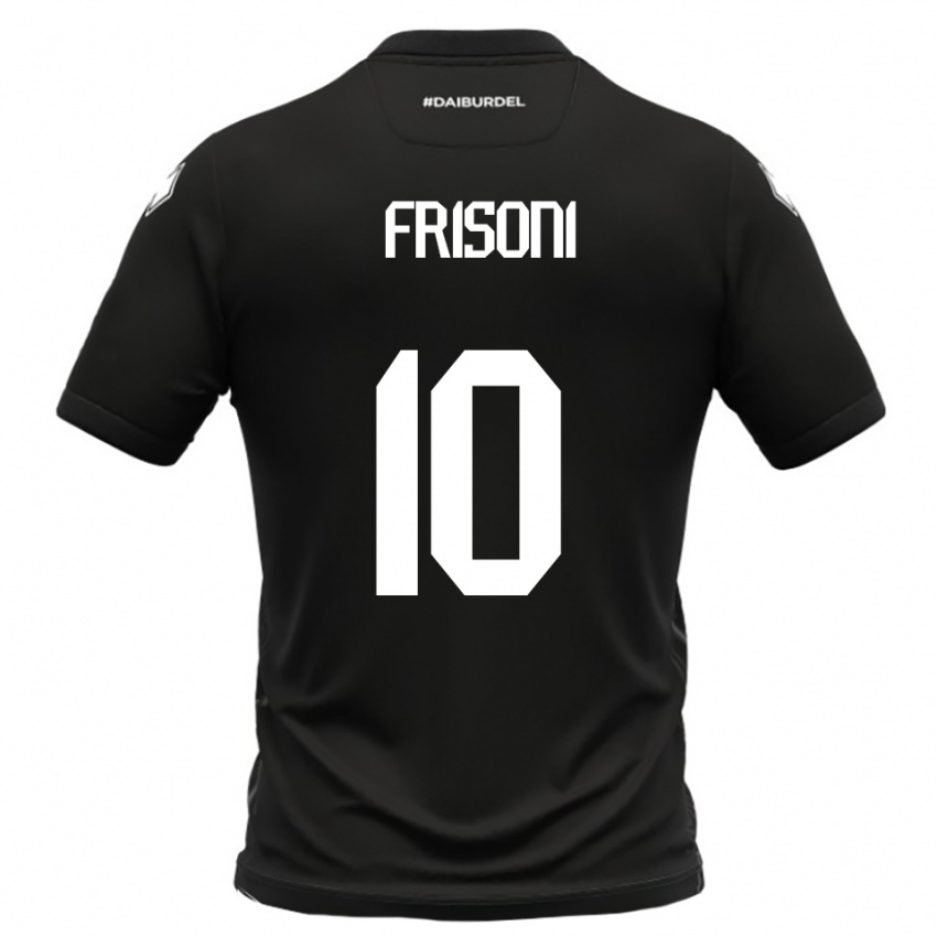 נשים ריקרדו פריסוני #10 שחור לבן הרחק ג'רזי 2025/26 חולצה קצרה