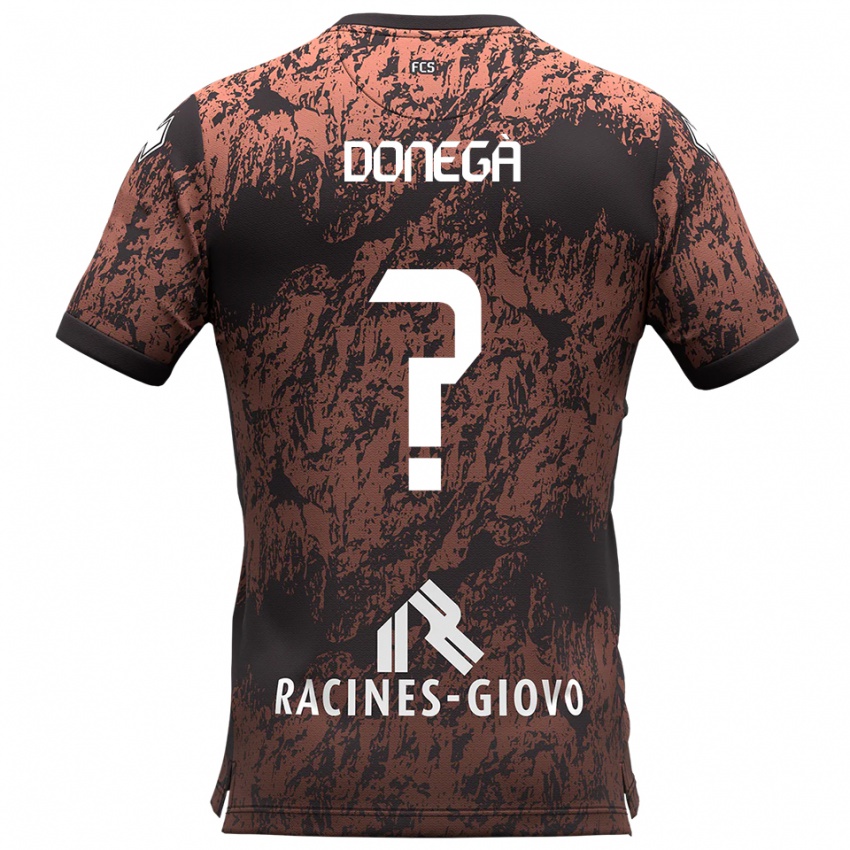 נשים Gerald Donegà #0 חום שחור הרחק ג'רזי 2025/26 חולצה קצרה