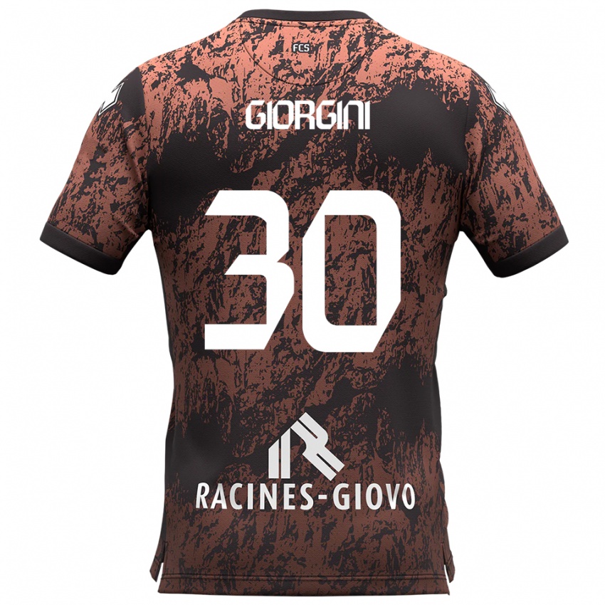 נשים Andrea Giorgini #30 חום שחור הרחק ג'רזי 2025/26 חולצה קצרה