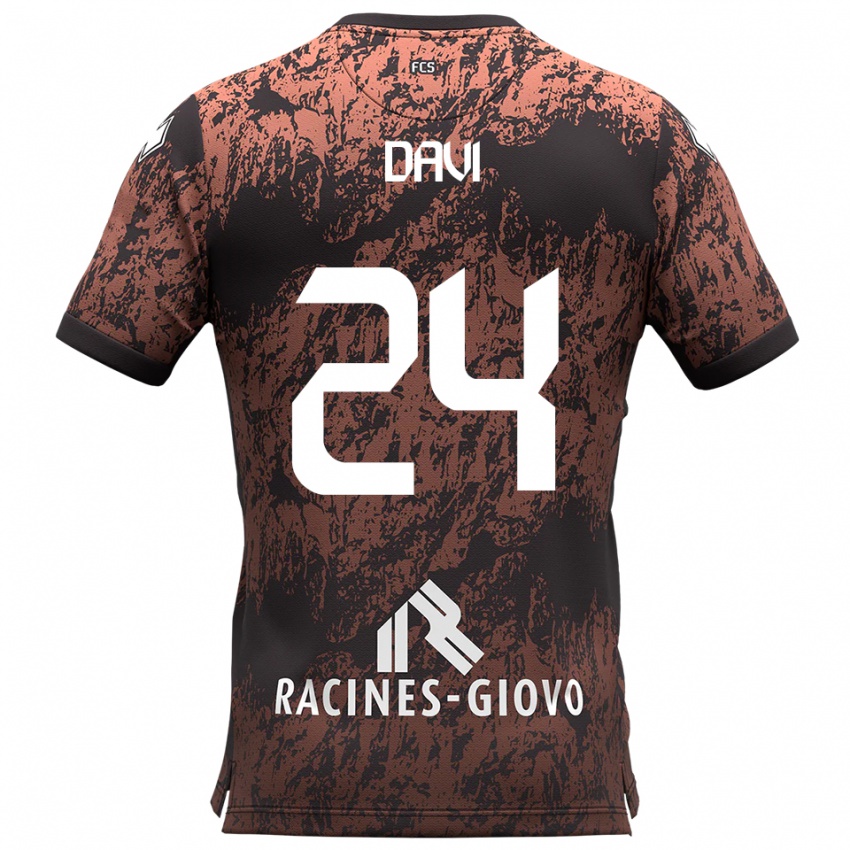 נשים סימונה דייבי #24 חום שחור הרחק ג'רזי 2025/26 חולצה קצרה