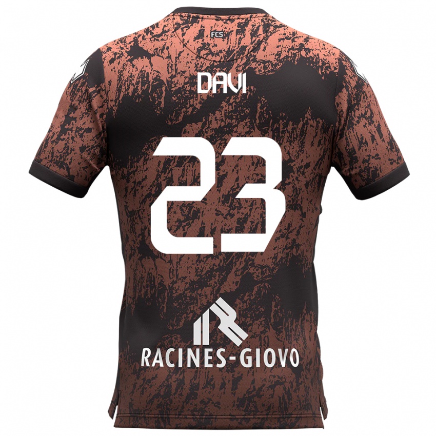 נשים פדריקו דייבי #23 חום שחור הרחק ג'רזי 2025/26 חולצה קצרה