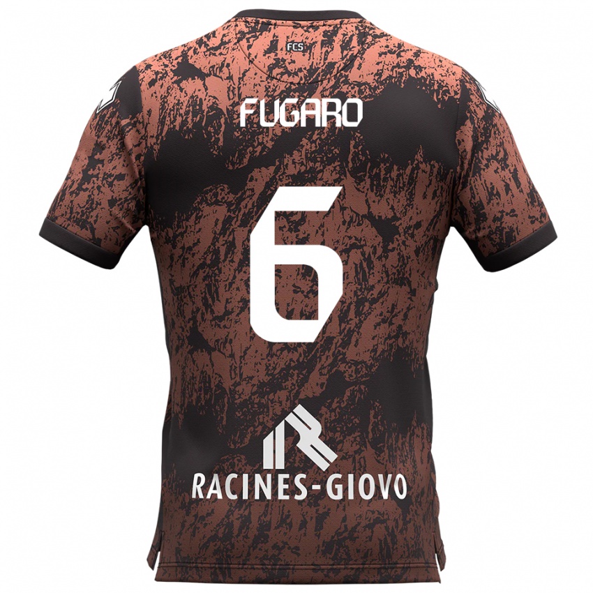 נשים מטאו פוגארו #6 חום שחור הרחק ג'רזי 2025/26 חולצה קצרה