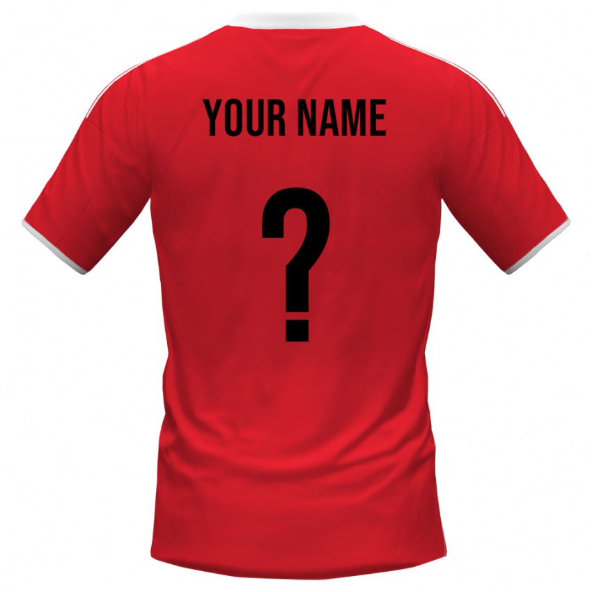 נשים השם שלך #0 אדום לבן הרחק ג'רזי 2025/26 חולצה קצרה