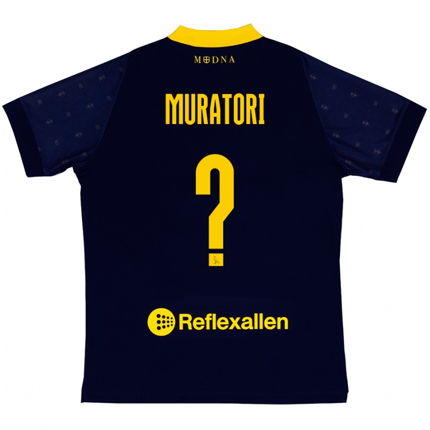 נשים Gabriele Muratori #0 כחול נייבי צהוב הרחק ג'רזי 2025/26 חולצה קצרה