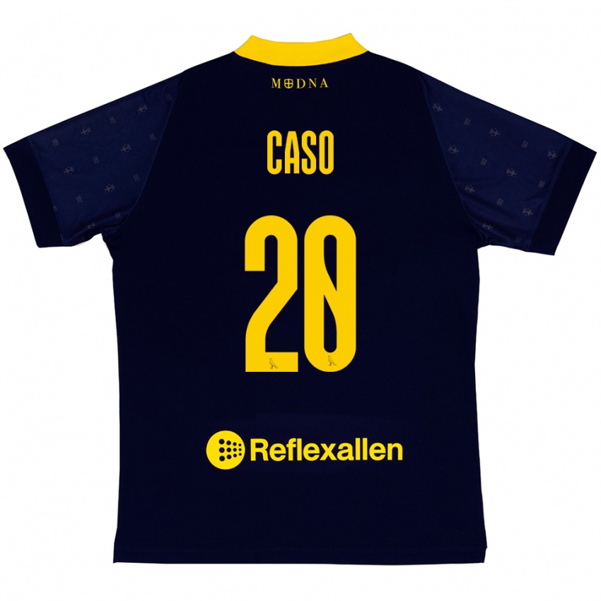 נשים ג'וזפה קאסו #20 כחול נייבי צהוב הרחק ג'רזי 2025/26 חולצה קצרה