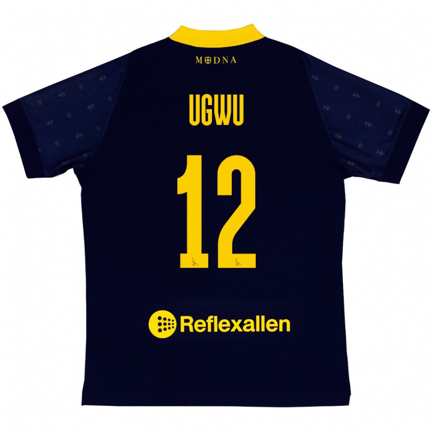 נשים Ferdinand Ugwu #12 כחול נייבי צהוב הרחק ג'רזי 2025/26 חולצה קצרה