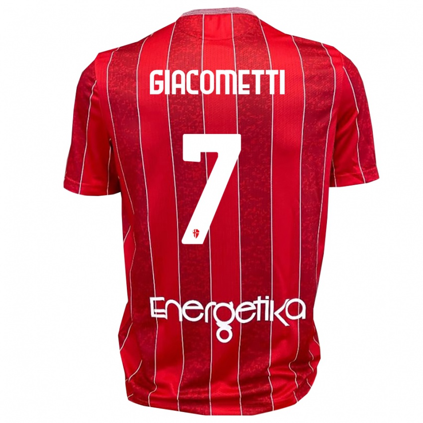 נשים Alex Giacometti #7 אדום לבן הרחק ג'רזי 2025/26 חולצה קצרה