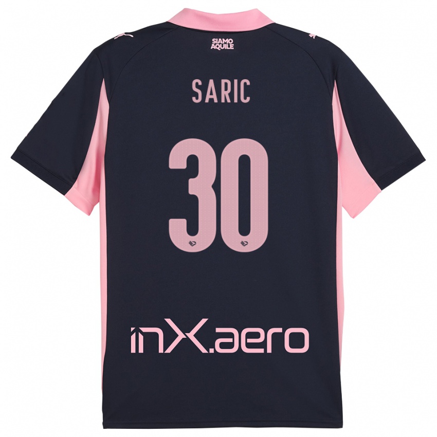 נשים Dario Saric #30 כחול נייבי ורוד הרחק ג'רזי 2025/26 חולצה קצרה