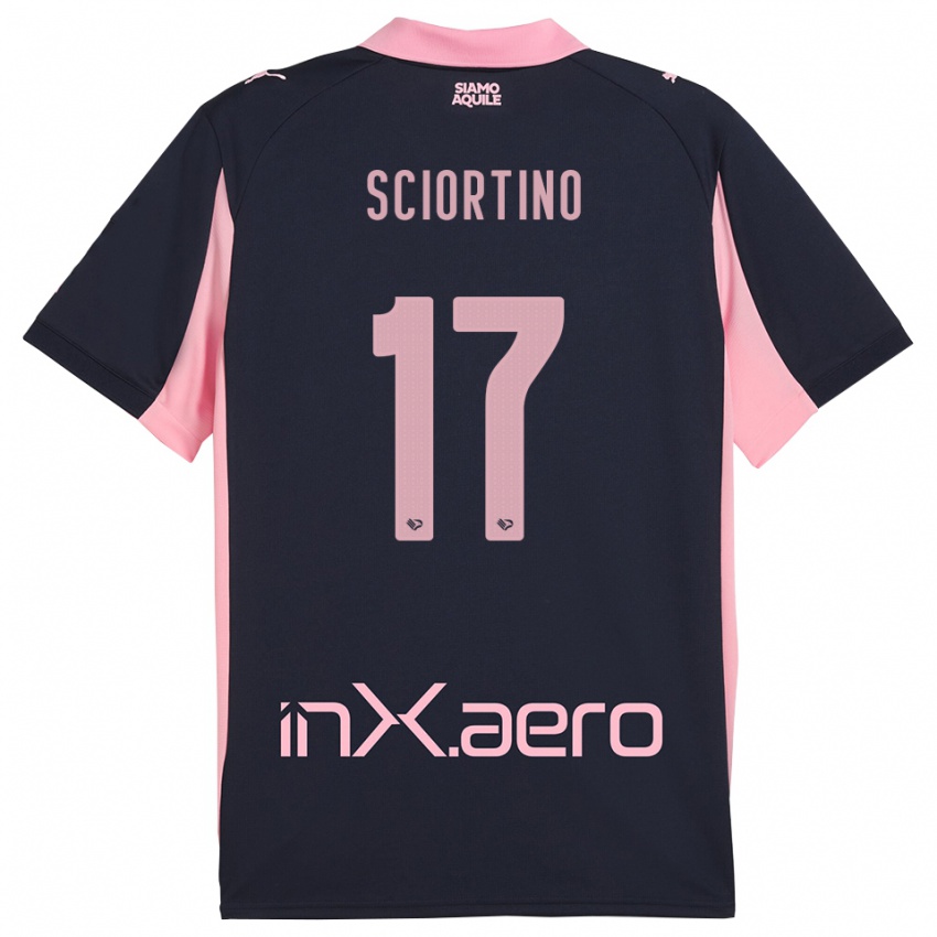 נשים ריקרדו שטינו #17 כחול נייבי ורוד הרחק ג'רזי 2025/26 חולצה קצרה