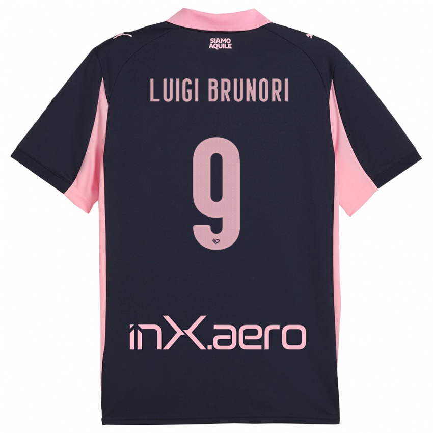 נשים מטאו ברונורי #9 כחול נייבי ורוד הרחק ג'רזי 2025/26 חולצה קצרה