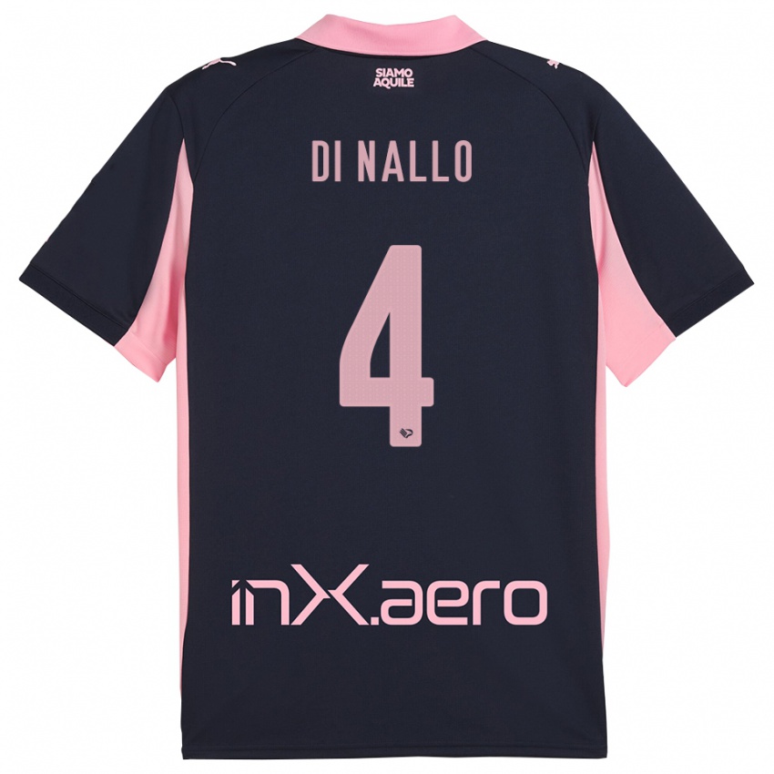 נשים Federico Di Nallo #4 כחול נייבי ורוד הרחק ג'רזי 2025/26 חולצה קצרה