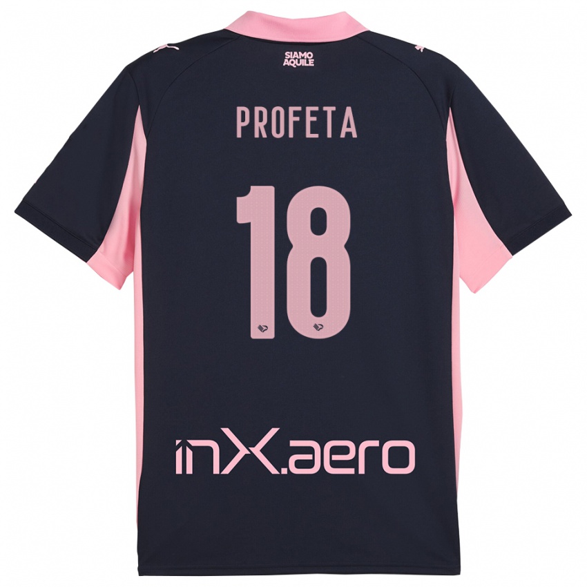 נשים Andrea Profeta #18 כחול נייבי ורוד הרחק ג'רזי 2025/26 חולצה קצרה