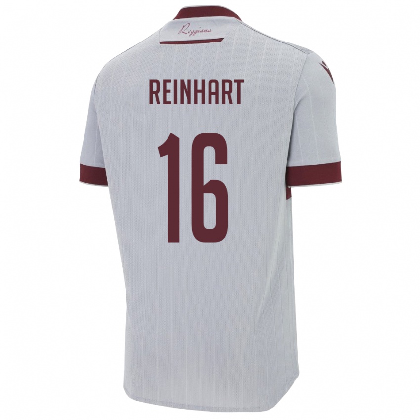 נשים טוביאס ריינהרט #16 בורגונדי לבן הרחק ג'רזי 2025/26 חולצה קצרה