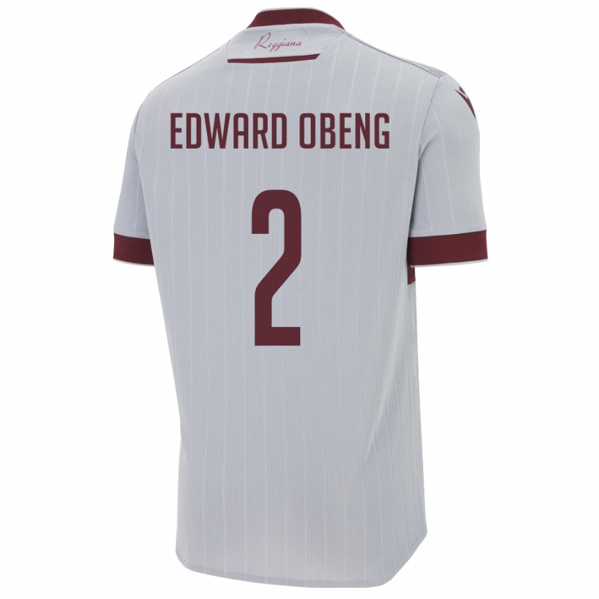 נשים אלייז׳ה אדווארד אובנג #2 בורגונדי לבן הרחק ג'רזי 2025/26 חולצה קצרה