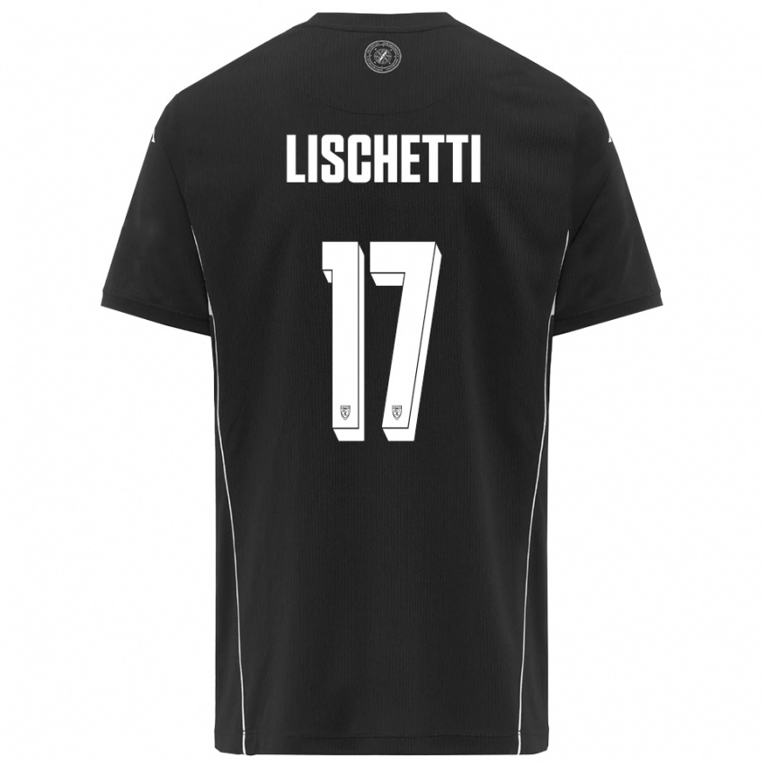 נשים לורנזו ליזקטי #17 שחור לבן הרחק ג'רזי 2025/26 חולצה קצרה