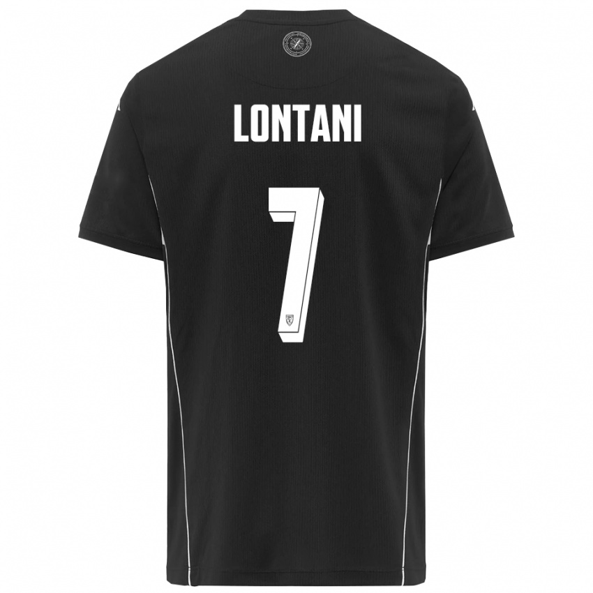 נשים Matteo Lontani #7 שחור לבן הרחק ג'רזי 2025/26 חולצה קצרה