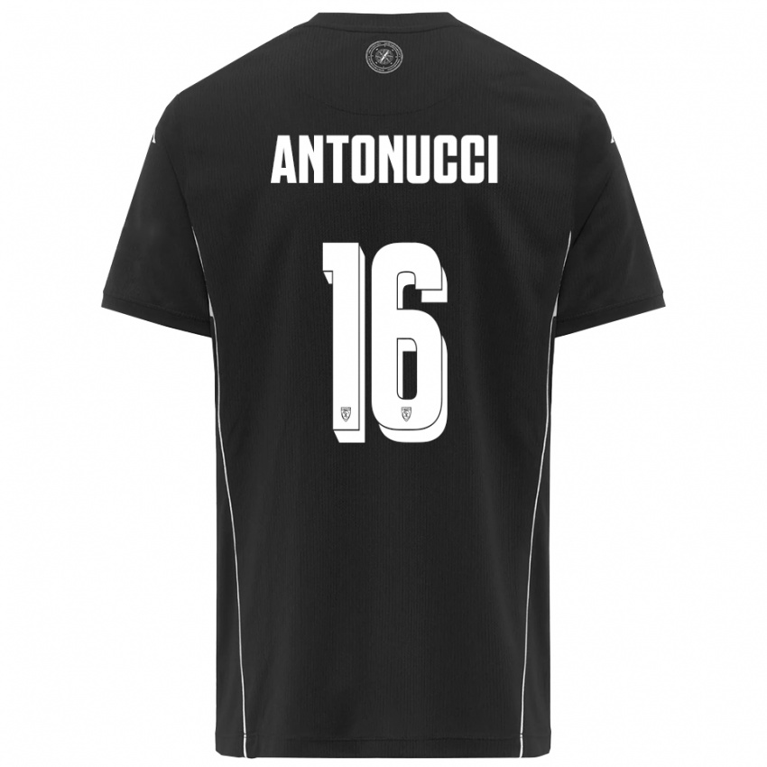 נשים מירקו אנטונוצ'י #16 שחור לבן הרחק ג'רזי 2025/26 חולצה קצרה
