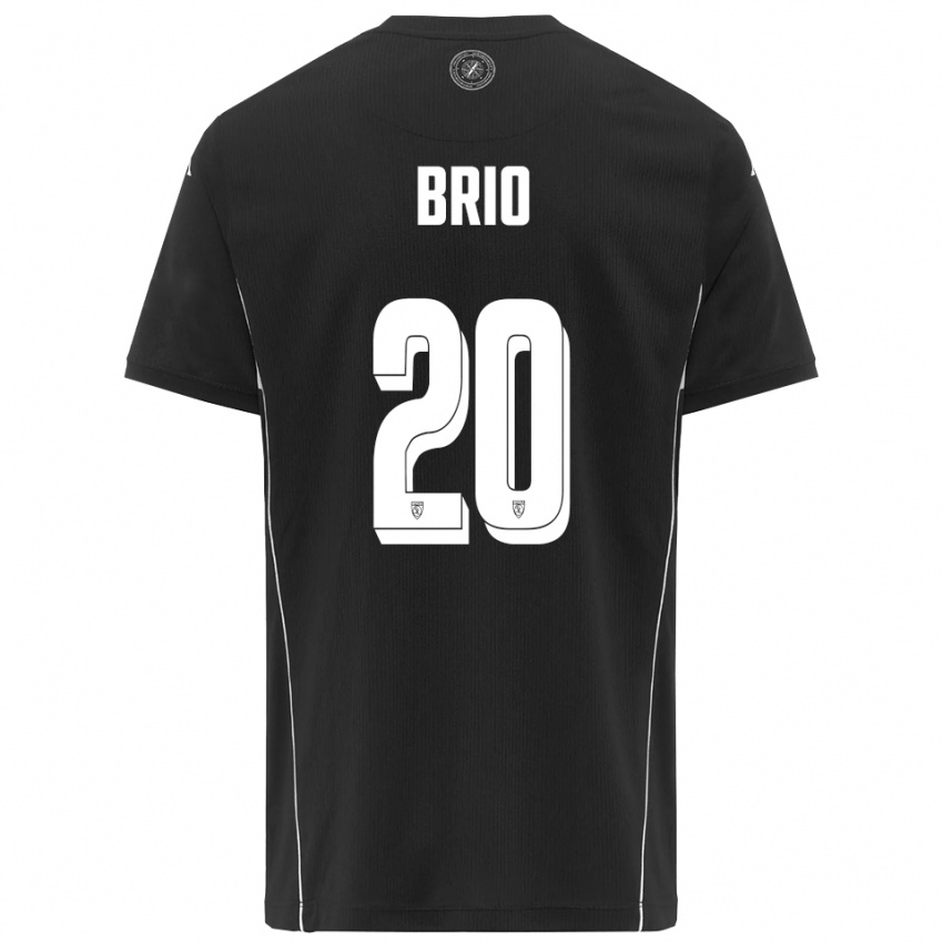 נשים Alessandro Brio #20 שחור לבן הרחק ג'רזי 2025/26 חולצה קצרה