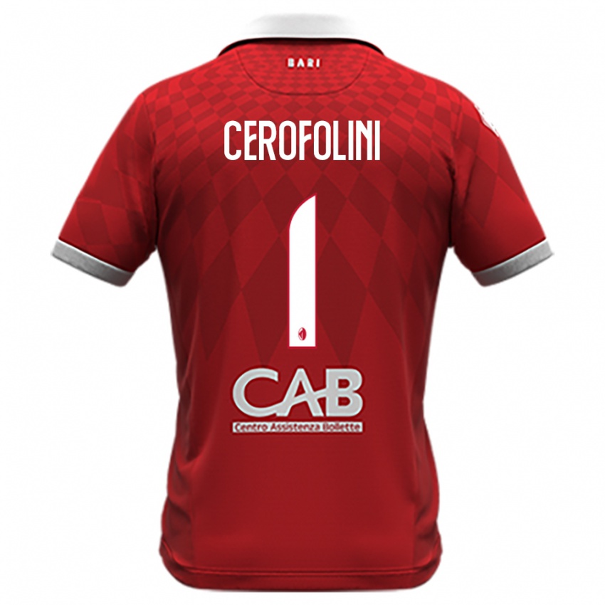 נשים Michele Cerofolini #1 אדום לבן הרחק ג'רזי 2025/26 חולצה קצרה