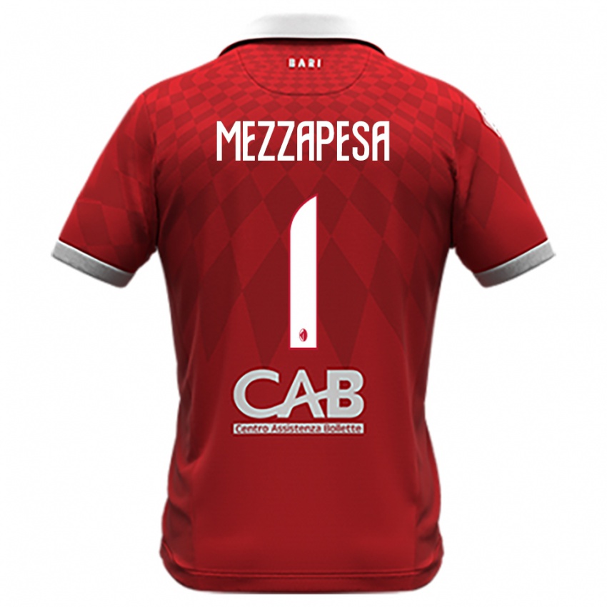 נשים Alessandro Mezzapesa #1 אדום לבן הרחק ג'רזי 2025/26 חולצה קצרה