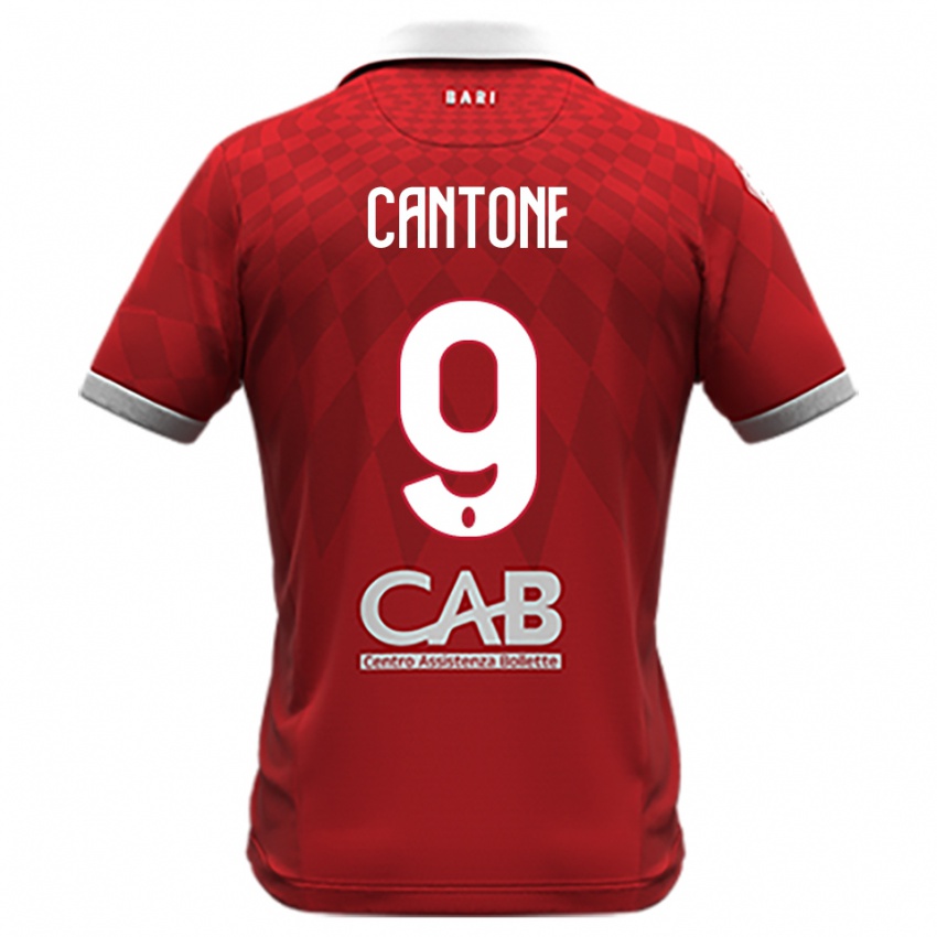 נשים Thomas Cantone #9 אדום לבן הרחק ג'רזי 2025/26 חולצה קצרה