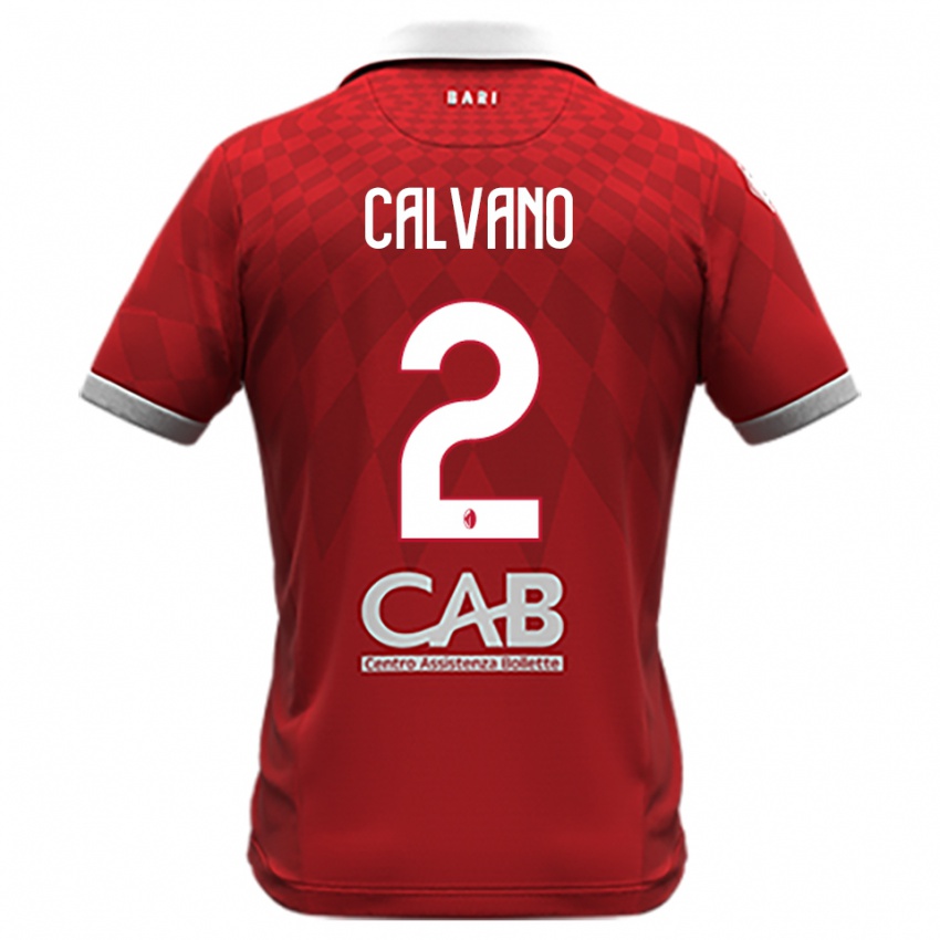 נשים סבינו קאלבנו #2 אדום לבן הרחק ג'רזי 2025/26 חולצה קצרה