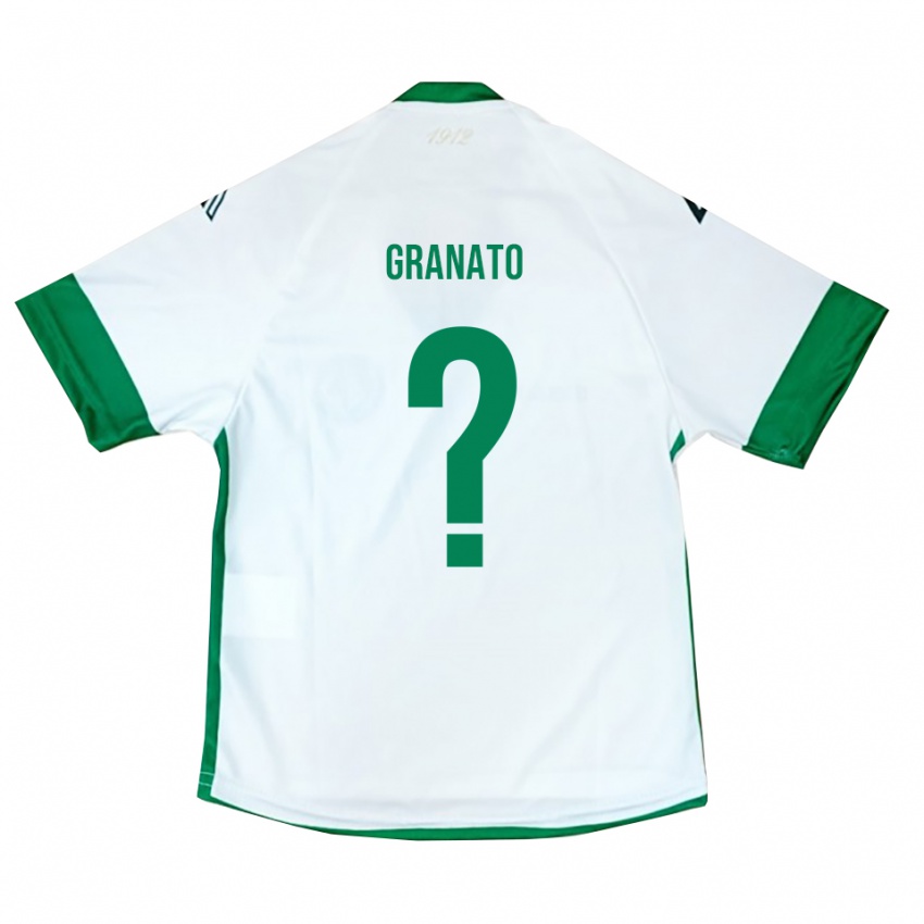 נשים Carmine Granato #0 לבן ירוק כחול הרחק ג'רזי 2025/26 חולצה קצרה