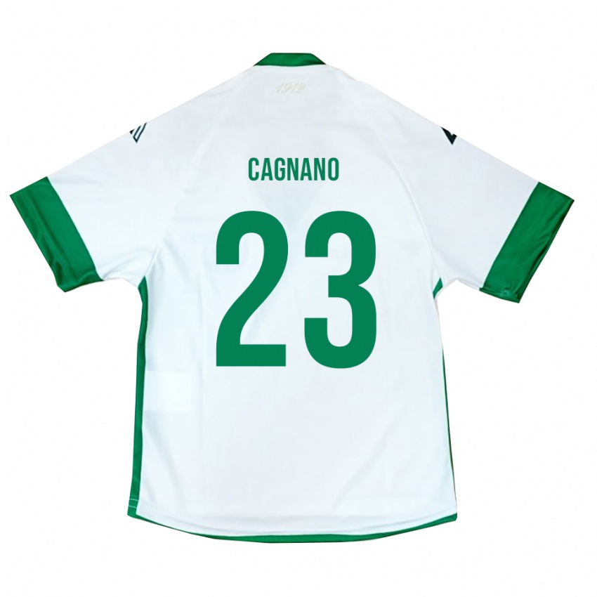 נשים אנדראה קניינו #23 לבן ירוק כחול הרחק ג'רזי 2025/26 חולצה קצרה