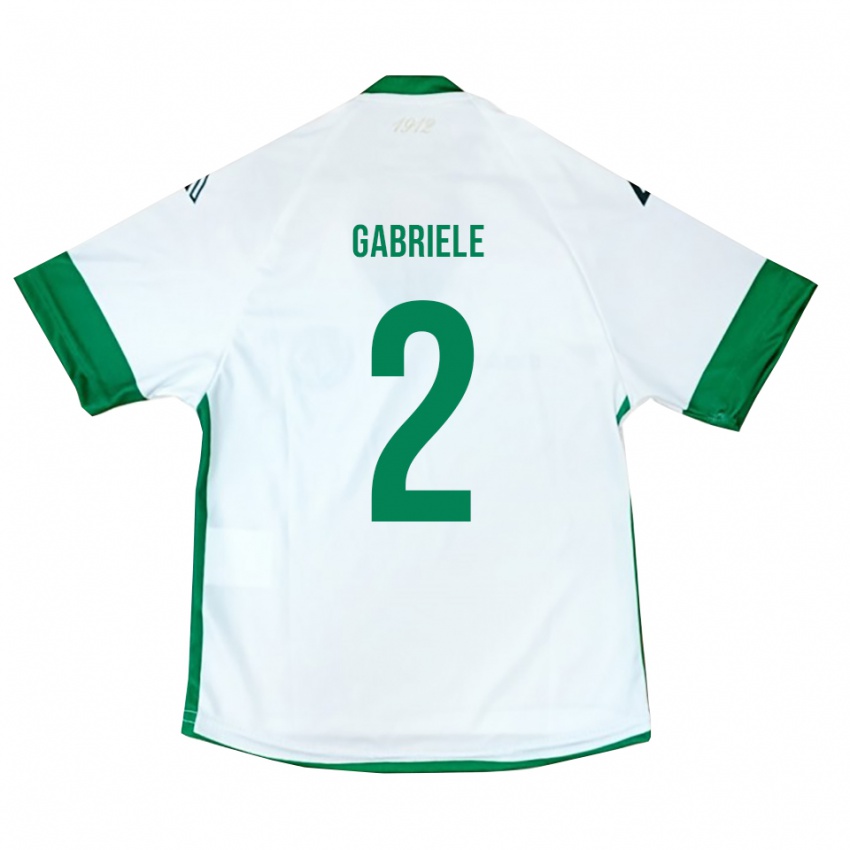 נשים Luigi Gabriele #2 לבן ירוק כחול הרחק ג'רזי 2025/26 חולצה קצרה