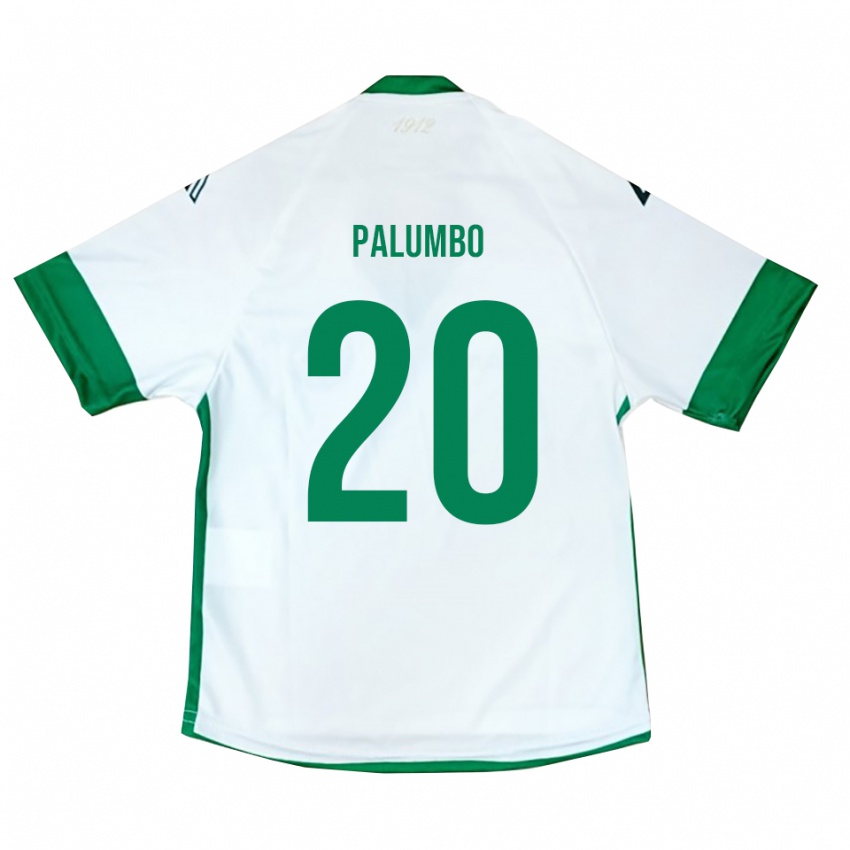 נשים מרטין פאלומבו #20 לבן ירוק כחול הרחק ג'רזי 2025/26 חולצה קצרה