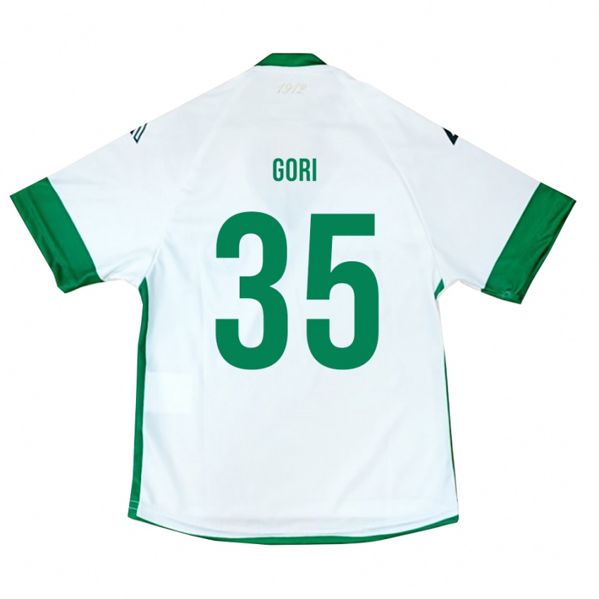 נשים גבריאלה גורי #35 לבן ירוק כחול הרחק ג'רזי 2025/26 חולצה קצרה