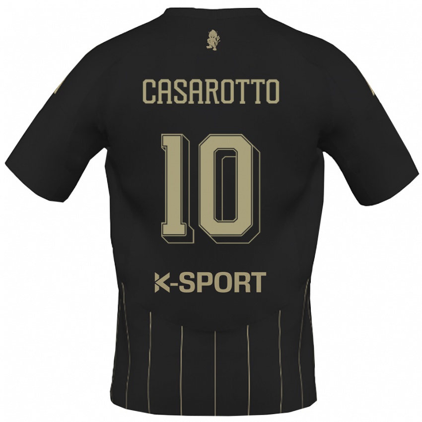 נשים מטאו קזרוטו #10 אפור לבן הרחק ג'רזי 2025/26 חולצה קצרה