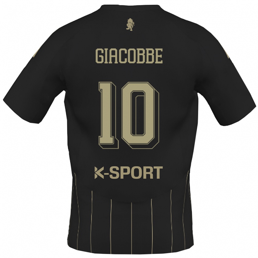 נשים Christian Giacobbe #10 אפור לבן הרחק ג'רזי 2025/26 חולצה קצרה