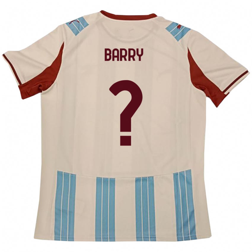 נשים Sammy Barry #0 תכלת לבן הרחק ג'רזי 2025/26 חולצה קצרה