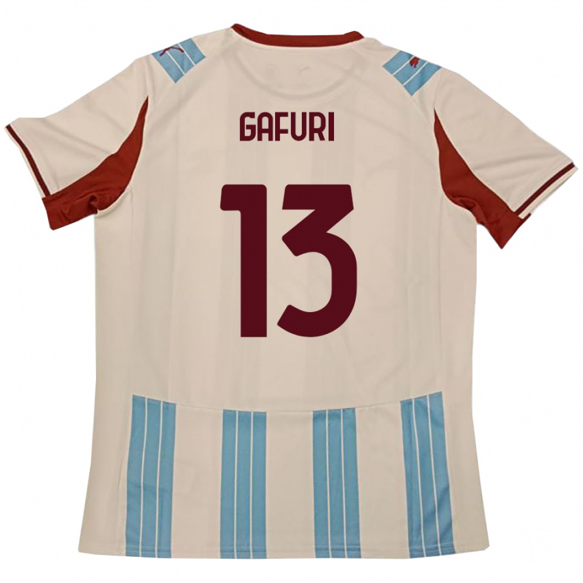 נשים Alen Gafuri #13 תכלת לבן הרחק ג'רזי 2025/26 חולצה קצרה