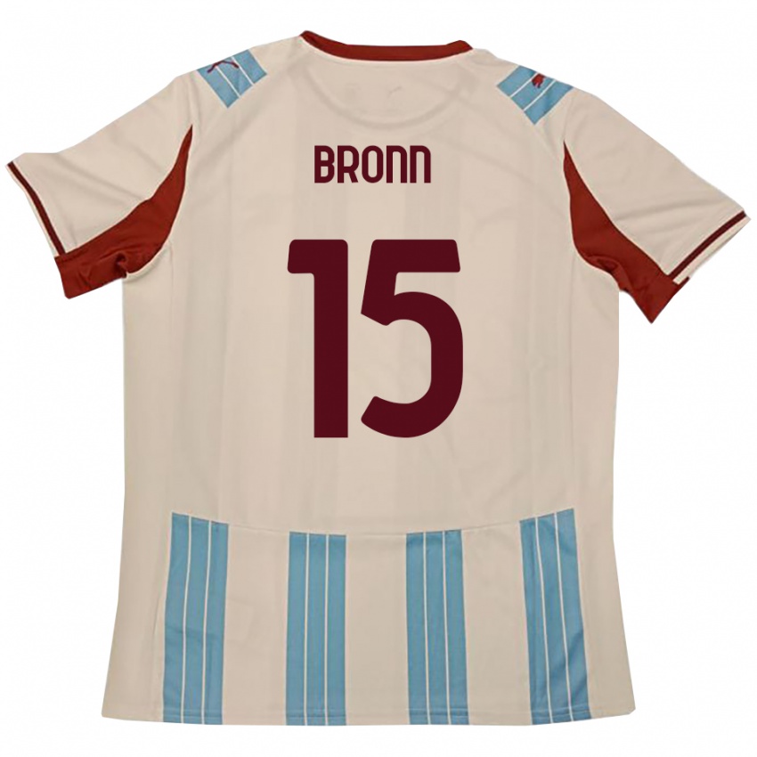 נשים דילן ברון #15 תכלת לבן הרחק ג'רזי 2025/26 חולצה קצרה