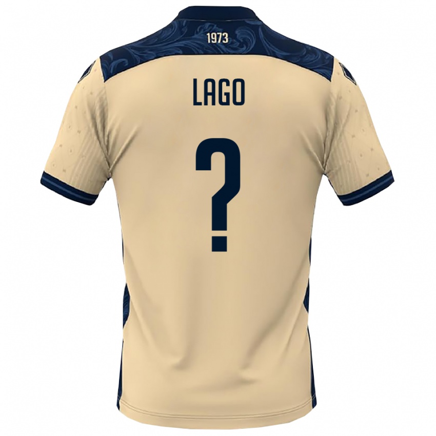 נשים Matteo Lago #0 לבן כחול נייבי הרחק ג'רזי 2025/26 חולצה קצרה