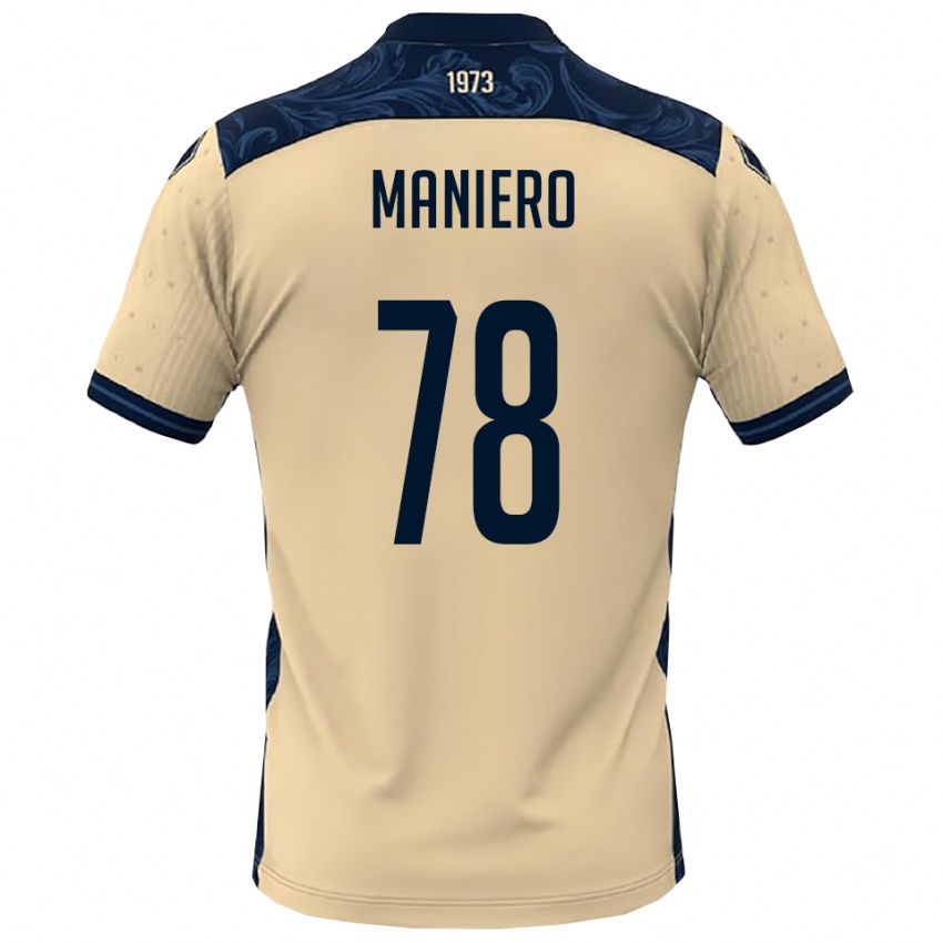 נשים לוקה מניירו #78 לבן כחול נייבי הרחק ג'רזי 2025/26 חולצה קצרה